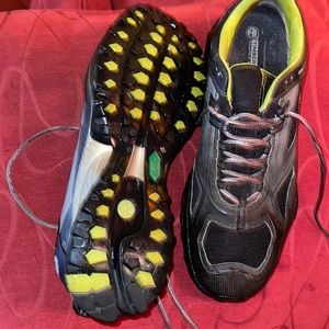 Timberland black/grey/ with neon green trim sneakers size 11